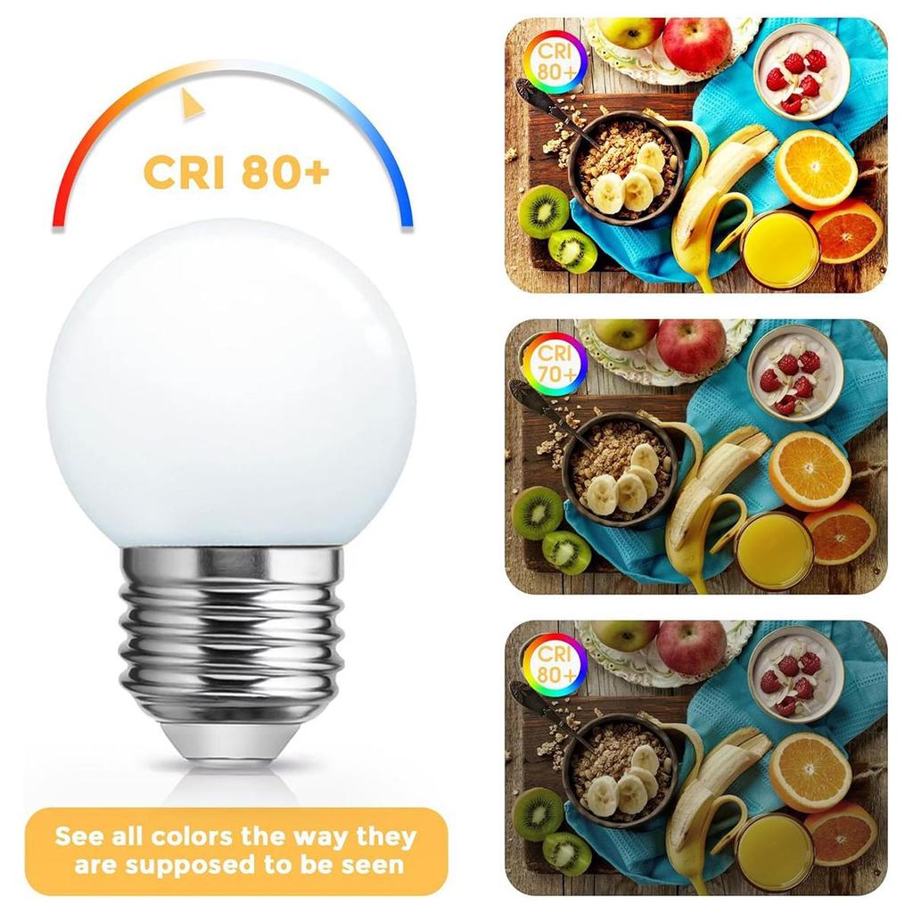 6 Packs E27 Led Bulb 1w 2w 3w Filament Edison Small Screw Ses Sbc Ac220v PC Milky Plastic Warm-white Bedroom Livingroom Lighting