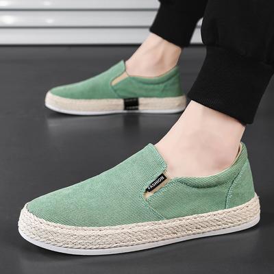 Alte Pekinger Stoffschuhe Herren Frühling atmungsaktiv lässig ein Fuß weiße Brettschuhe 2026 neue Herren Canvas Trendschuhe