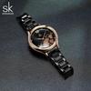 SHENGKE New Women's Watch Top Luxury Bracelet Watches Women Quartz Wristwatches Fashion Clock For Lady