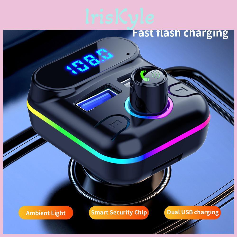 Bluetooth Car Modulator Fm Transmitter 50 Handsfree Kit Car Audio Mp3 Player Support Udisk Tf Card Auto Dual Usb 42a Fast Charger
