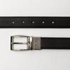 [Lanvin Collection] Leather Belt (Long Size) Men's Made in Japan Reversible Smooth Front Embossed Back Commuting JLMB823L ChocolateBlack FREE