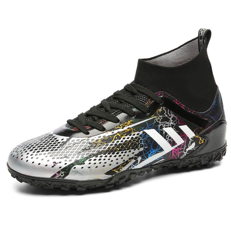 New high-top football shoes, men's AG long nails artificial turf TF broken nails training children's men's and women's sneakers