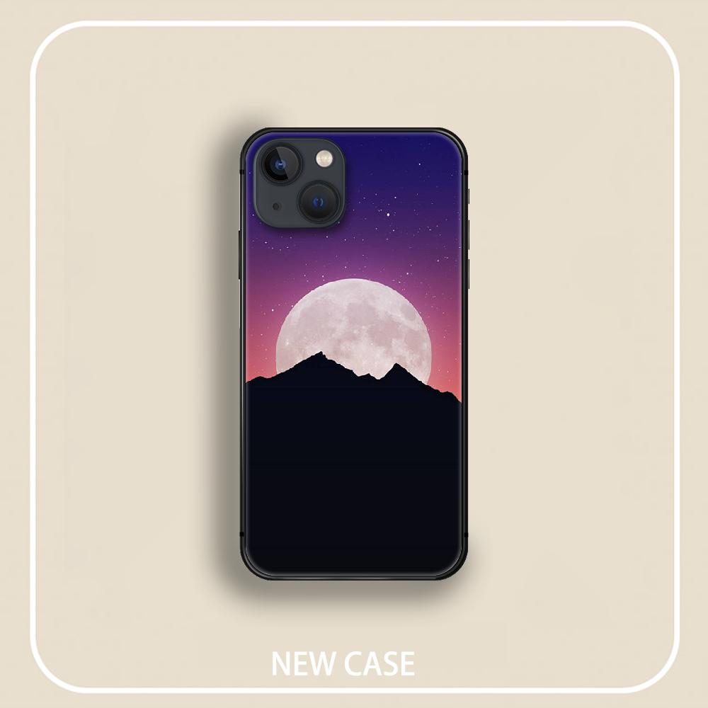 Mond Mondlicht Handyhülle für iPhone Samsung Galaxy Redmi Xiaomi Oppo OnePlus Note SA 7 8 9 10 11 12 13 14 20 21 22 23 53 54 Pro Max Plus Ultra