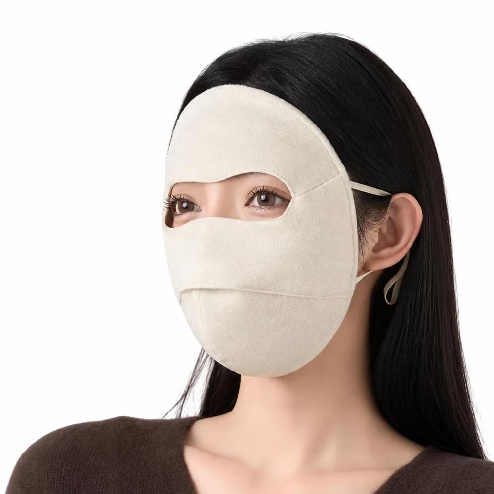 Inner Layer Silk Full Face Cover Anti Cold Warm Face Shield Soft Winter Face Mask Winter Travel