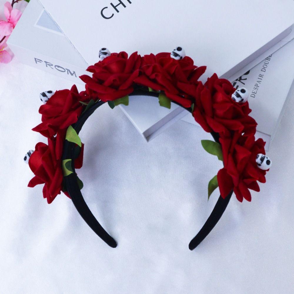 

Искусственные розы Цветы Ободок Готический Стиль Косплей Реквизит Хэллоуин