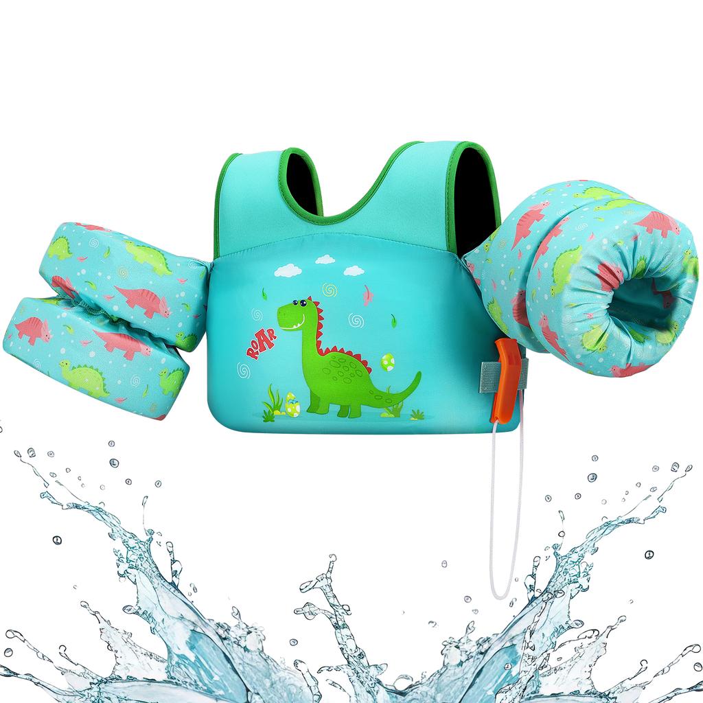 Kids Life Vest Children's Swimming Arm Float Whistle Child Lifejacket Swimsuit Foam Safety Swimming Pool Accessories for kayak