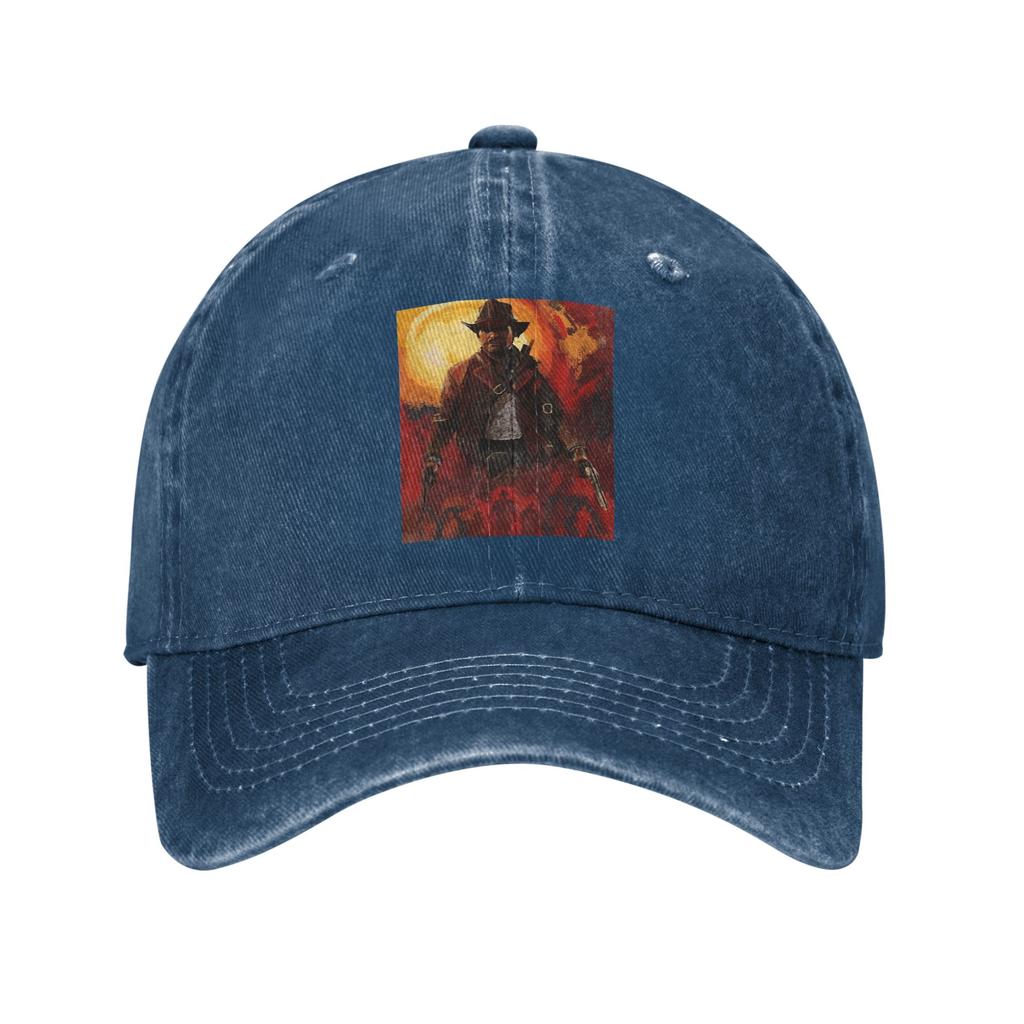 Arthur Morgan RDR2 Washed Denim Cap Casual Baseball Caps Adjustable Hat Summer Unisex Baseball Hats