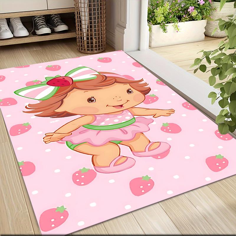 1Pc Strawberry Shortcake Dreamscape Carpet Rug Customizable Soft Washable Antislip Home Living Room Sofa Mats Personalized Rug 0917253