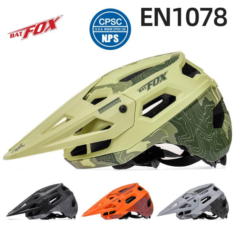 BATFOX Cycling Helmet Mountain Bike Road MTB Trail Riding Safety Protective Gear Adult Unisex Half CPSC EN1078