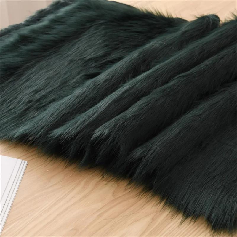 5cm Plush Thickened Fur Fabric By The Meter Coats Bags Clothes Sewing High-grade Imitation Fox Cloth Decorative Winter Plain Diy