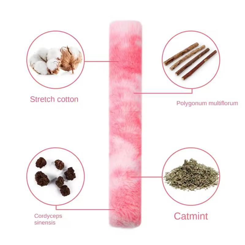 New Interactive Cat Chew Toys Kitty Kick Sticks Soft Plush Catnip Toy Durable Cat Kick Toy for Teeth Cleaning and Indoor Playing