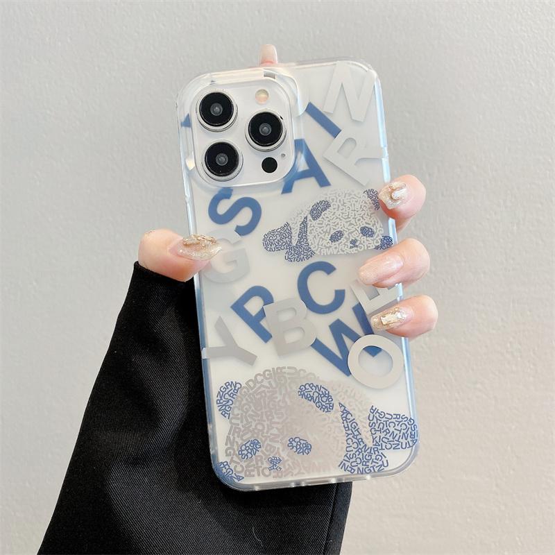 

Блестящий чехол для телефона с медведем для iPhone 15 Pro Max 14 13, милый чехол For iPhone 15 Pro Max синий