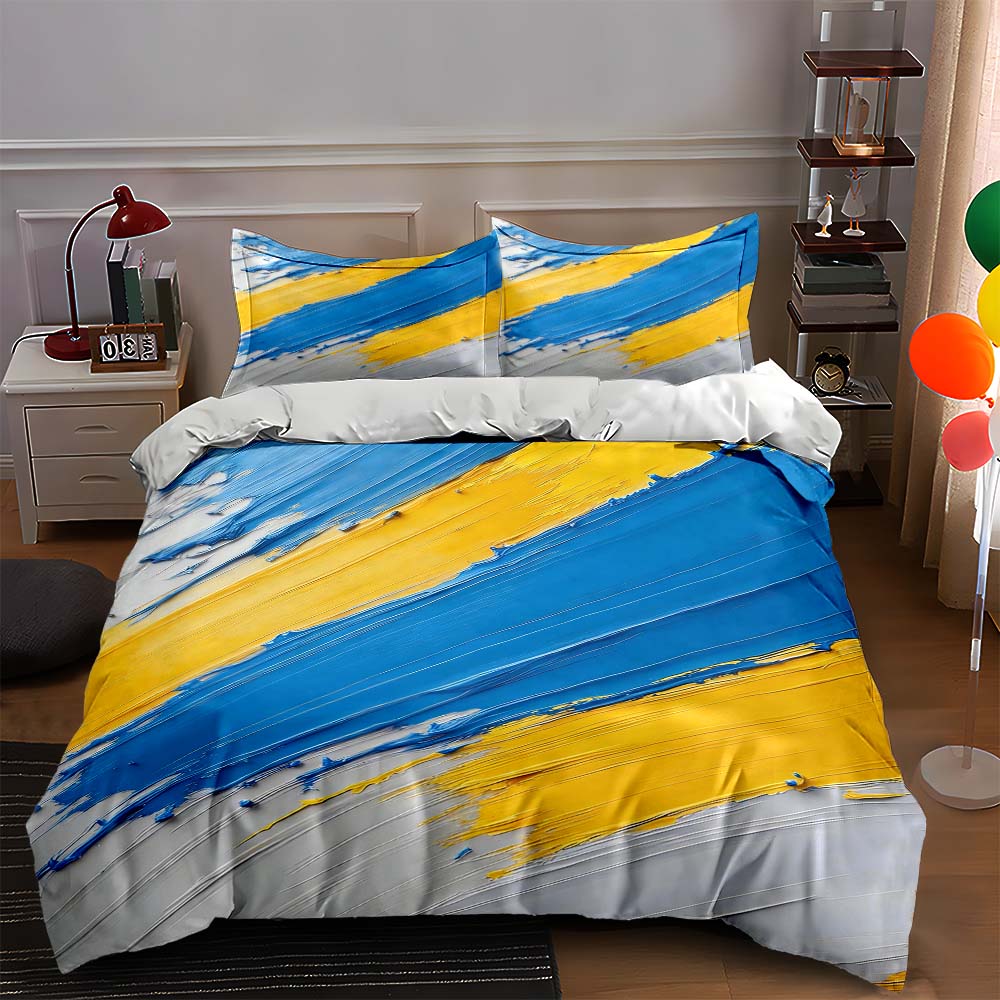 

Bold brush strokes. Bedding Duvet cover sets Duvet covers Pillowcases gifts (1 * Duvet Cover 2 * Pillowcases, without duvet insert) 135x200cm