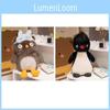 Entzückende 25cm Plüscheule mit Schlafmaske und flauschiges Pinguin-Kuscheltier als Geburtstagsgeschenk für Freundin