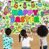 Póster para Colorear de Pascua Mantel de Papel Desechable para Fiestas Infantiles 76 * 183 cm Usado Para Fiestas Cultivando las Manos de los Niños
