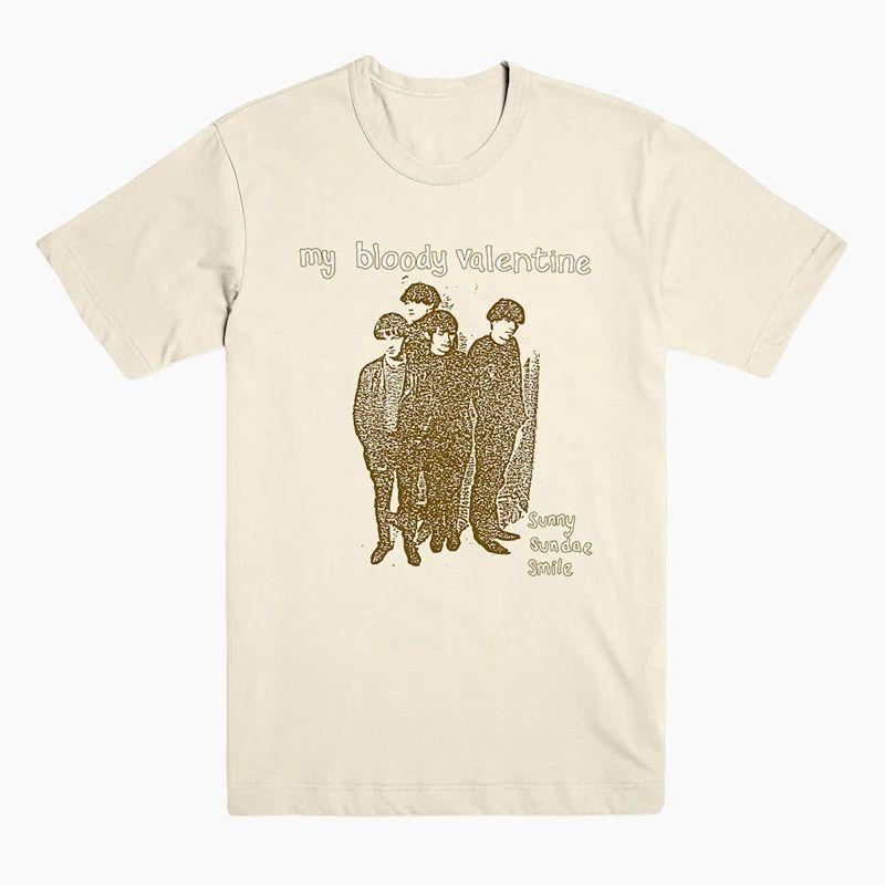 

Готический панк-топ My Bloody Valentine Loveless с принтом, модная футболка с коротким рукавом из хлопка, свободная футболка с круглым вырезом 4XL