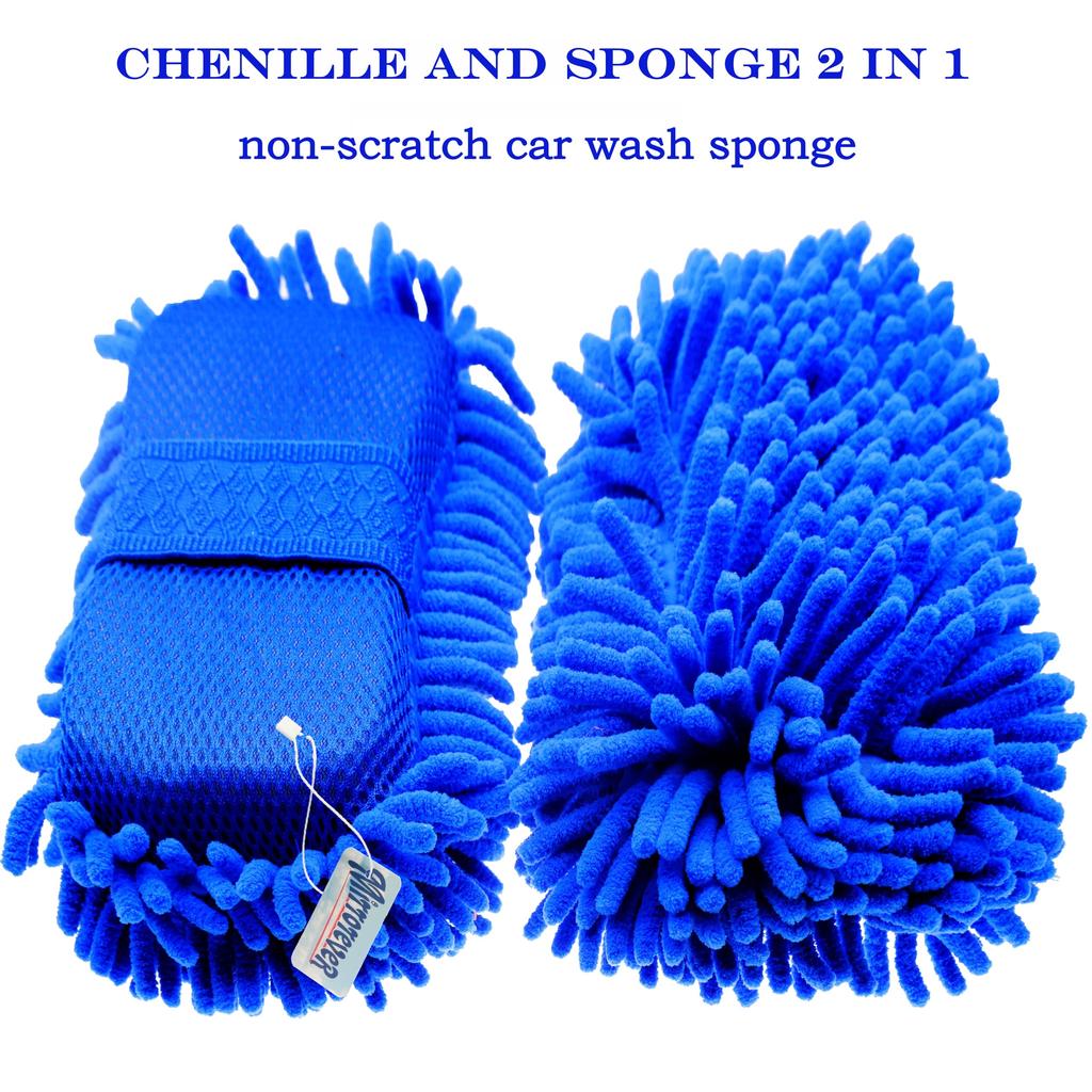 Car Wash Microfiber Chenille Car Wash Sponge Care Washing Brush Pad Washing Towel Auto Gloves Styling Accessories Gadget
