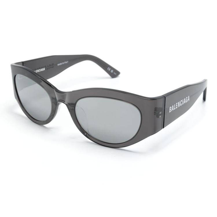 Balenciaga Cat Eye Sunglasses With Mirror Legs Print Women sunglasses Black BB0330SK 54,Black