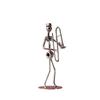Band Gaver Musikk Mann Statue Metallmusiker Orkester Gitar Trombone Saksofonspiller Modell Desktop Ornament For Home Office