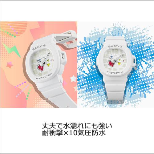 Casio Baby-G PLAYFUL HEARTS SERIES BGA-10-7AJF Women's White Watch