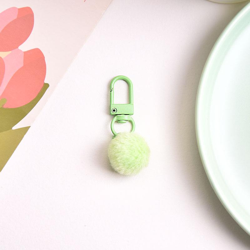 Portachiavi di Peluche Caramella Latte Carino Multicolore con Ciondolo Macaron