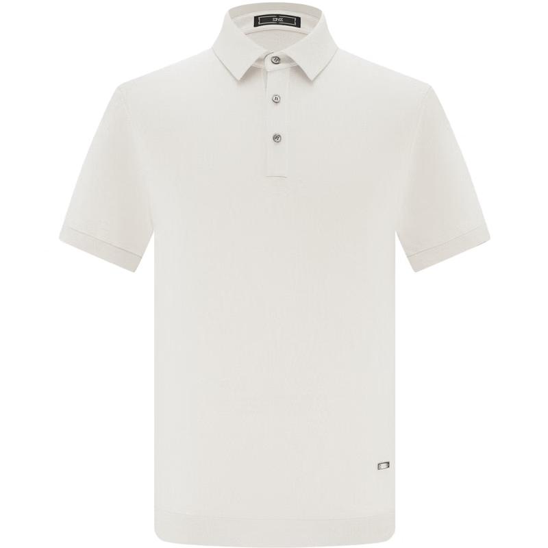 Camisa Polo Masculina EMZ de Manga Curta Antibacteriana em Mistura de Seda
