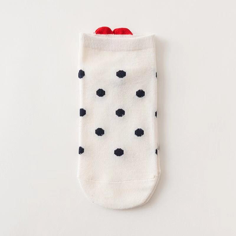 

Женские забавные носки до щиколотки, новинка, мода, мультяшный каблук, сердце, низкие носки, милый принт, летние хлопковые короткие носки one size