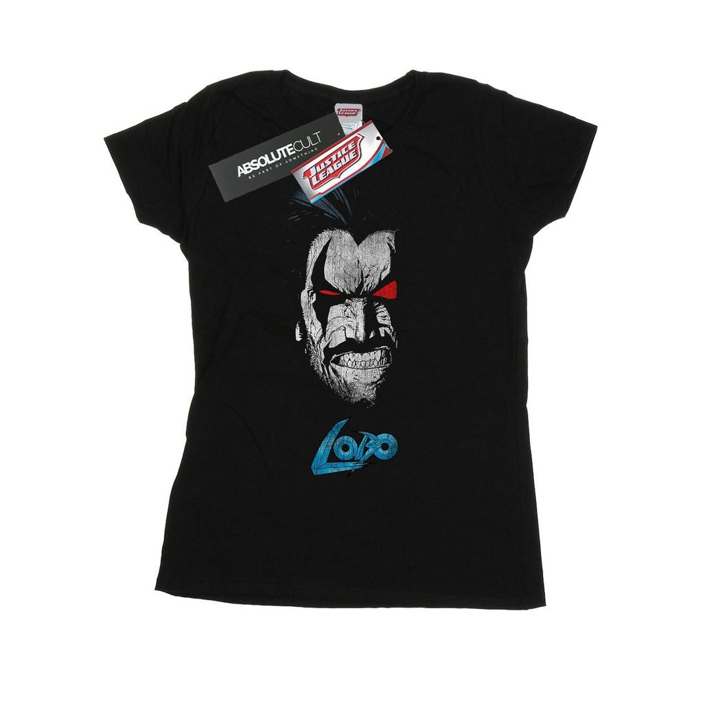 DC Comics Womens/Ladies Lobo Face Cotton T-Shirt