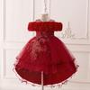 Children's Princess Embroidered Formal Piano & Party Dress