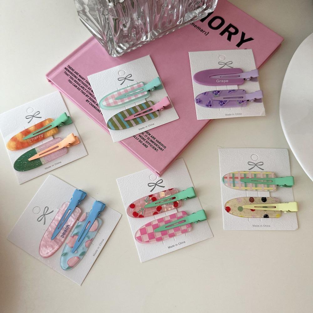 1 Pair Women's broken hair clips, fresh and cute versatile hair clips, no trace without hurting hair hair accessories