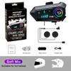 Kebidumei Y10 Bluetooth 5.3 Motorcycle Helmet Headset Waterproof 2000Mah Voice Assistant For Moto Earphone Motorbike Headphone
