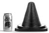 Plug Kegel AB68 Kleiner Kegel Ganz Schwarz 19 x 13cm - Ganz Schwarz - Analplug