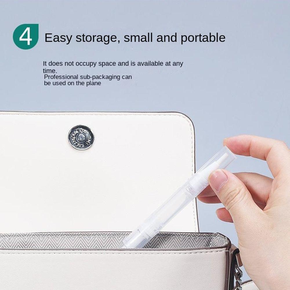 Transparent Twist Pen Travel Cosmetic Container Empty Nail Oil Pen Rotating Repacking Vacuum Pen