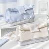 Folding Double Layer Pen Bag Creative Simple Pen Bag  Large Capacity Stationery Storage Bag Student Pencil Box Gifts