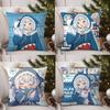 Cute G-Gawr Gura Pillow Case Sofa Living Room Bedroom Double-sided Printing Square Cushion Nap Time Cushion Cover