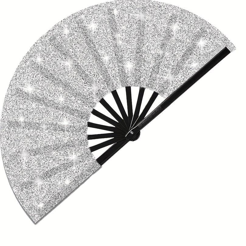 

1 шт. Мигающий женский ручной веер, Красочный мигающий веер, Подходит для складного веера в стиле большой вечеринки, Подарок для выступления на тему дня рождения и фестивального танца 1pc