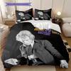 Johnny Hallyday Music Album bedding, duvet cover, pillowcase, home decoration, birthday gift (1 * duvet cover+2 * pillowcase, coreless)