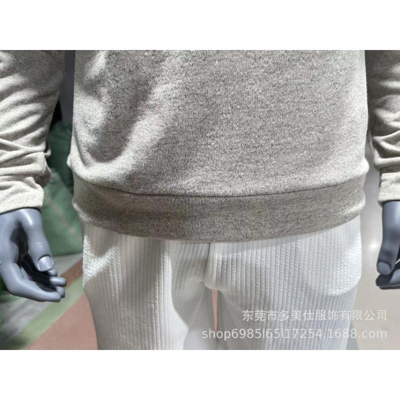 Mens Long Sleeve Zip Up Solid Casual Polo Shirt