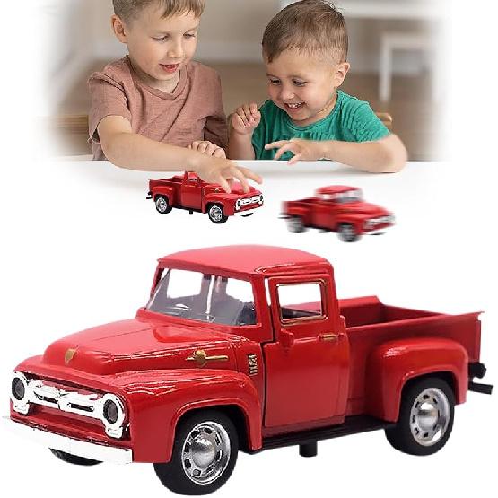 Little Blue Truck Toy for Toddlers 2 3 4 5 6 7 8 Year Old Boys Girls,1:32 Alloy Toddlers Car Toy Driveable,Car Door Can Open,Toy Trucks for Kids