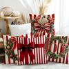 Christmas decoration pillow cover Christmas wreath color festival pattern living room sofa cushion suite room home decoration