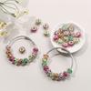 30/50/100pcs Large Hole European Colored Love Resin Beads European Pendant Bracelet Necklace DIY Bracelet Necklace Pen Jewelry Making