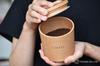 Rattan TOUGEI Wooden Canister 250ml Measuring Spoon 5g Wooden Storage Container Set of 2 (Coffee)