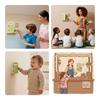 Room Wall Decor Wooden Fairy Elf Door Set Simulation Balcony Kids Toys  Home Decor