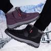 Fashion Couple's Snow Boots Winter Shoes for Men and Women Warm Ankle Boots Anti-slip Shoes Thick Plush Boots for Old People Cotton Shoe