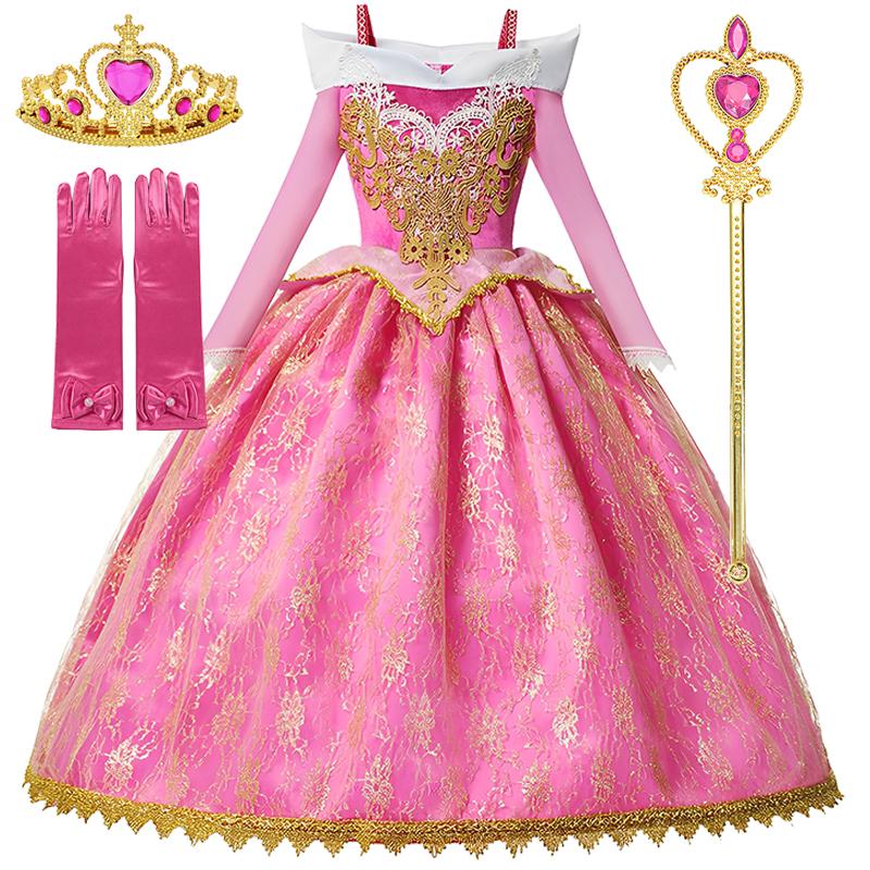 Meitene Auroras princeses kleita Bērnu grezns
