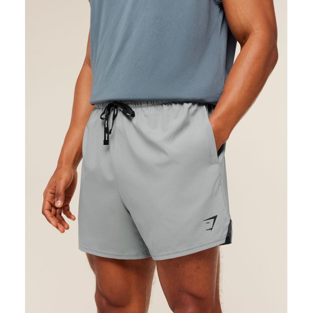 Gymshark Train 5  Short Smokey Grey A4c7m Gb7r