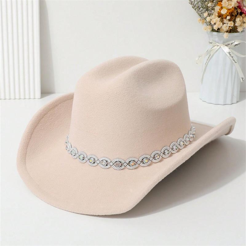 Men and Women Jazz Hat Party Festival Stage Performance Simple Top Hat High Quality Woolen Straw Hat Western Cowboy