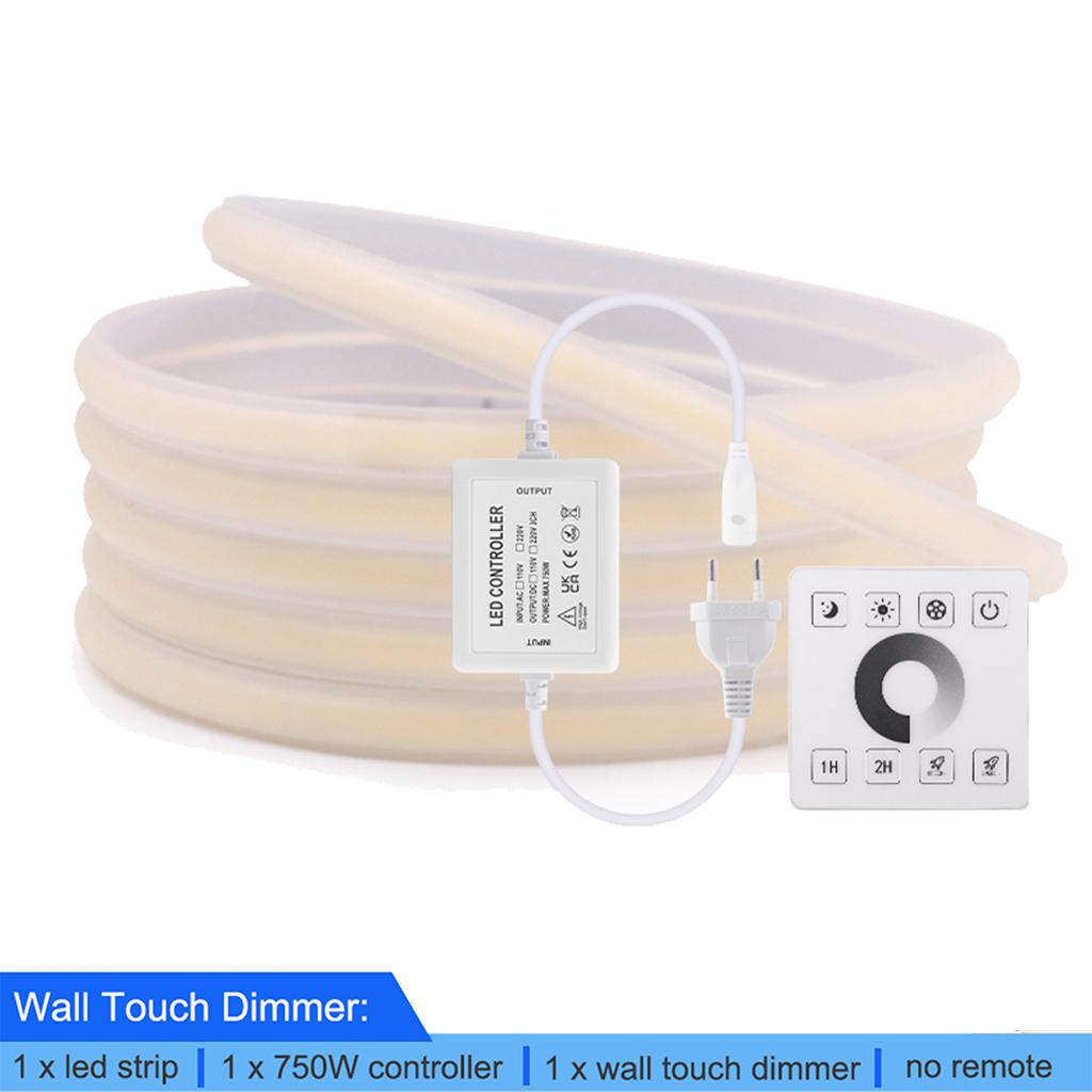 Dimmable COB LED Strip Light 220V 288LEDs/m Smart Tuya WiFi LED Tape Bluetooth COB LED Lights Waterproof Linear Lighting Decor