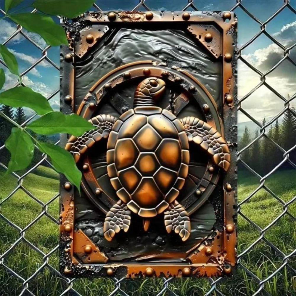 1 Piece Retro Metal Tin Sign Art Poster For Office Living Room Courtyard Wall Decor 8x12 Inch 20x30 cm