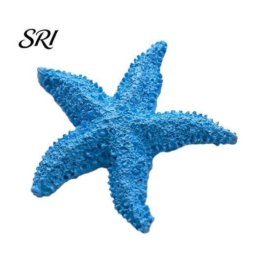 Party Decoration Supplies Starfish Figurine Resin Aquarium Realistic Artificial Waterproof Ornaments Ornament for Fish Tank Home Nautical Decor